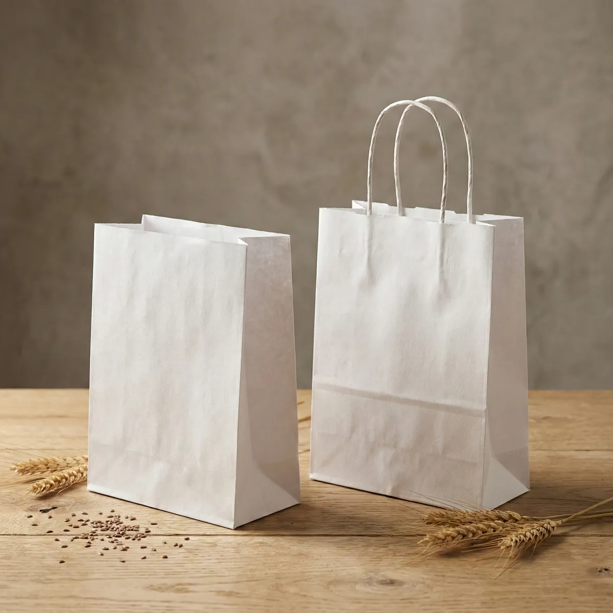 شنطة ورقية ابيض